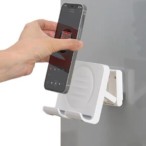 Upgraded Shower Phone Holder Tablet Wall Mount Phone Holder Removable,Self-Adhesive Mobile Cell Phone Tablet Holder for Bed Bathroom Kitchen, Compatible with iPhone Samsung Galaxy Tablet Switch in Saudi Arabia