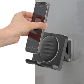 Upgraded Shower Phone Holder Tablet Wall Mount Phone Holder Removable,Self-Adhesive Mobile Cell Phone Tablet Holder for Bed Bathroom Kitchen, Compatible with iPhone Samsung Galaxy Tablet Switch