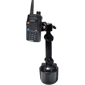 Walkie-Talkie Car Holder, Adjustable Car Cup Mount Installation for Baofeng UV5R Retevis Midland Motorola Talkabout Handheld Radio
