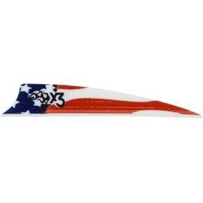 Bohning X3 Vane, 3", American Flag, 36pk