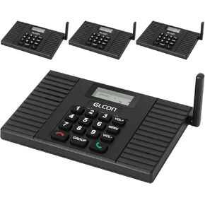 Intercoms Wireless for Home - Full Duplex Wireless Intercom System - Hands Free 1.1 Mile Range Two-Way Communication System - Expandable Intercom System for Business, House, Office - 4 Pack