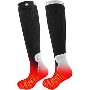 Winter Heated Socks, Unisex Heated Socks, Indoor Heated Socks, Outdoor Sports, Winter Ski Socks, Rechargeable Design, Multiple Heating Designs Winter Warmer Foot Warmer