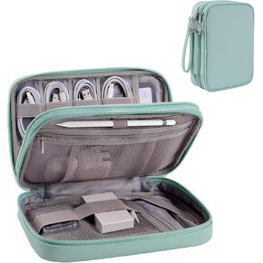 Electronics Organizer Travel Case, Travel Tech Bag for 7.9 inch Tablet, Cable, Charger & Cords, Portable Hard Drive & Power Bank (Large, Dark Grey)