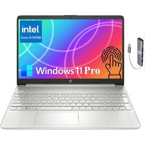 كمبيوتر محمول HP 15 (شاشة لمس عالية الدقة مقاس 15.6 بوصة، Intel Core i3-1215U (> i5-1235U)، ذاكرة وصول عشوائي سعتها 16 جيجابايت، محرك أقراص SSD سعة 512 جيجابايت) للمنزل والأعمال، عمر بطارية 11 ساعة، Numpad، كاميرا ويب، Wi-Fi، IST Hub، Win 11 وضع Home S مع in Kuwait