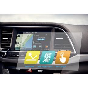 Universal Trimmable Screen Protector for All Honda Navigation (3-Pack), Anti-Glare and Anti Finger Print, 8 x 7 inches