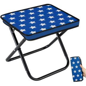 Collapsible Chair Portable Folding Stool with Carry Bag, 1.35Lbs Small Foldable Adults Camp Seat for Travel/Camping/Hiking/Fishing/Picnic/Barbecue