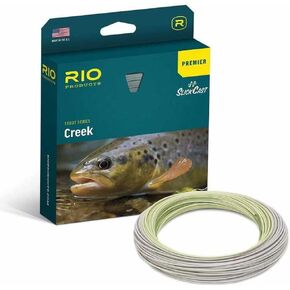Rio Premier Creek Fly Fishing Line, Accurate Line Design with Long Back Taper, Low Stretch & Ultra-Slick Performance, Green/Yellow, 75ft, WF3F