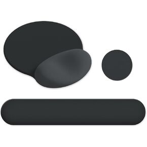 AIMSA Mouse Pad with Wrist Rest Support, Keyboard Wrist Rest Set, Ergonomic Memory Foam Mousepad for Computer Keyboard, Easy Typing and Pain Relief, Apricot in Kuwait