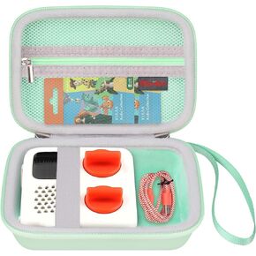 Elonbo Carrying Case for Yoto Mini – Kids Portable Bluetooth Travel Speaker Player, Kids Audio & Music Player cover, Children’s Speaker Plays Audiobook Cards Radio Storage Holder. Blue (CASE ONLY)