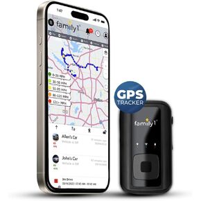 Family1st Portable Automobile GPS Trackers for Vehicles, Cars, Loved Ones, Real Time Tracking App, Up to 30 Days Battery Life, Hidden Tracking for Theft Protection & Subscription Needed.