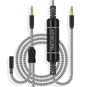 LecLooc Chat Link Pro Cable for Elgato HD60 S/S+, HD 60 PRO, 4K 60 PRO, HD60 X Gaming Capture Card, Chat Audio Cable Adapter for Nintendo Switch Xbox One PS4 PS5 (6.6FT)