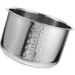 BESPORTBLE Stainless Steel Pot Pressure Cooker Pot Metal Cooking Utensils Stainless Steel Rice Cooker Rice Pot Cooker Cooking Pot Rice Cooker 10 Cup Cooker Liner Container Ceramics Thicken