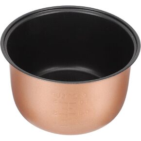 Ciieeo Rice Cooker Inner Pot Aluminum Alloy Rice Cooker Inner Tank Nonstick Cake Pan 2L Cooking Liner Container Only Golden