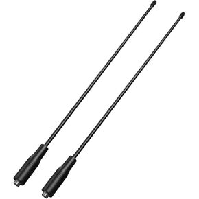 SAMCOM 15.1-Inch Whip Antenna VHF/UHF (144MHz/440-470Mhz) Dual Band 20 Watts Antennas for FPCN30A/FPCN10A or Other Radios (2 Packs)