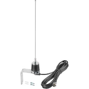 2 Meter & 70cm UHF VHF Dual Band 144/430MHz NMO Mount Antenna with 16.5 FT UHF PL259 Male Plug Kit for Trunk Vehicle Car Mobile Radio Transceiver Two Way Radio, Eifagur