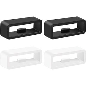 Band Keepers for Garmin Venu 2 3/Vivoactive 4/Forerunner 965 955 945 935 265 255 245/Instinct 1 2/Fenix 8 7 6 5 Watch Bands, Silicone Replacement Watch Band Loop/Holder/Retainer/Fastener Rings