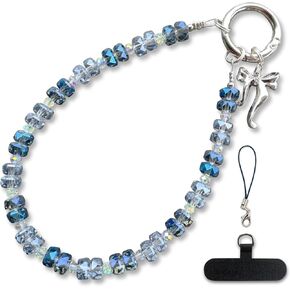 Crystal Cell Phone Wrist Strap Phone Charm Beaded phone Lanyard Hands-Free Wristlet Bracelet Wrist Grip Strap for Women in Kuwait