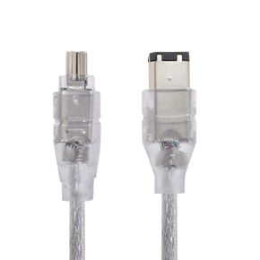 xiwai 1394 6Pin to Firewire 400 IEEE 1394 4 Pin Male iLink Adapter Cord Cable for Camera Camcorder