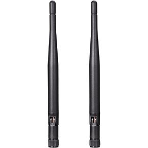 Bingfu Dual Band WiFi 2.4GHz 5GHz 5.8GHz Replacement Antenna for Furrion Back Up RV Rear View Backup Camera Truck Tractor Trailer Pickup SUV Vehicle Trail Reverse Monitor Camera Mimo Antennas (2 Pack)