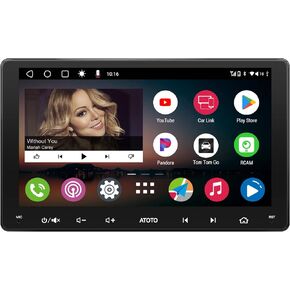 [9inch] ATOTO A6 PF Android Car Stereo, Double-DIN Radio, Wireless CarPlay & Wireless Android Auto, Mirror Link, GPS Tracking，in-Dash Navigation, Dual Bluetooth, HD LRV, 2G+32G, A6G209PF