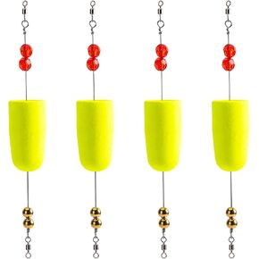 Goture 6Pcs-8Pcs EVA Foam Fishing Bobber Slip Bobber Catfish Bobbers Light Up Bobbers Night Fishing with 10 Glow Sticks for Fishing, Fishing Bobbers Floats for Crappie Catfish Trout