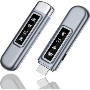 HDMI Wireless Transmitter and Receiver, 4k Decoding 1080P@60Hz Output HD Wireless Video Streaming Transmitter with Status Indicator for TV Box/Camera/PC/Projector, Low Latency (165ft)