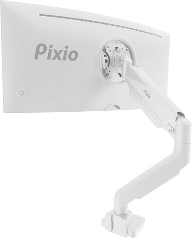 Pixio PS2S Titan Black Ultrawide Mega Heavy-Duty Premium Single Monitor Arm Stand fits up to 57 inch Monitors Holds up to 59.4lbs VESA Compatible Integrated Cable Management in Saudi Arabia