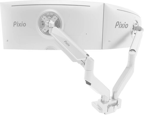 Pixio PS2S Titan Black Ultrawide Mega Heavy-Duty Premium Single Monitor Arm Stand fits up to 57 inch Monitors Holds up to 59.4lbs VESA Compatible Integrated Cable Management in Saudi Arabia
