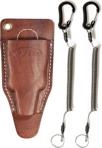 Fishing Pliers Holster with Retractable Lanyard, Universal Fit for Most Sea Fishing & Wild River Lure Tongs Leather Accessories in Kuwait