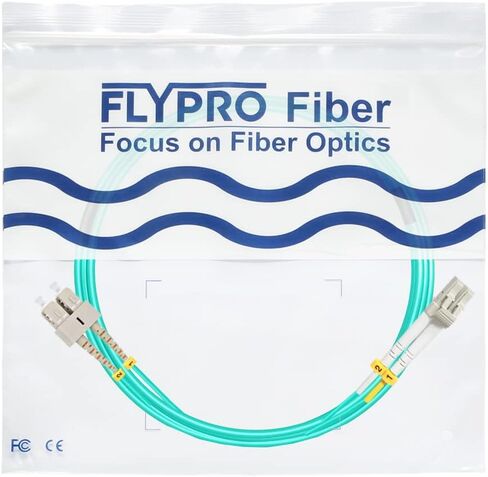 FLYPROFiber- 2M OS2 SC إلى كابل تصحيح الألياف LC | خيارات الطول: 1 م - 50 م، 1 جيجا / 10 جيجا أحادي الوضع دوبلكس 9 / 125um SMF سلك كابل ألياف ضوئية LSZH 2 متر (7 قدم) in Kuwait