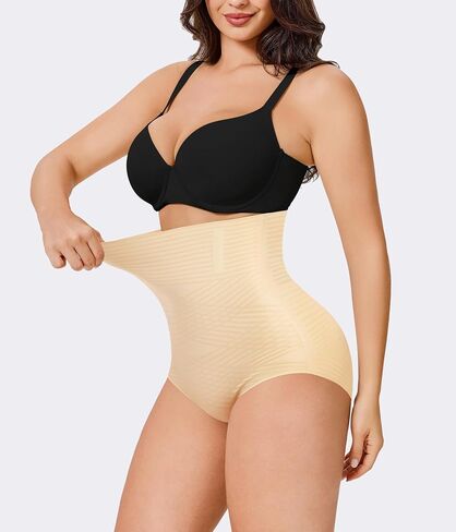 Gotoly Tummy Control Shapewear For Women High Waisted Butt Lifting Panties Seamless Body Shaper Shapewear Shorts (Black,XX-Large) in Kuwait