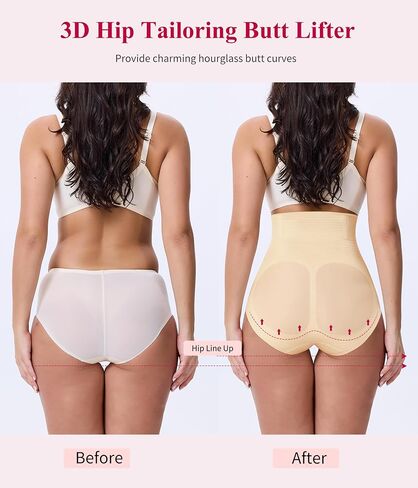 Gotoly Tummy Control Shapewear For Women High Waisted Butt Lifting Panties Seamless Body Shaper Shapewear Shorts (Black,XX-Large) in Kuwait