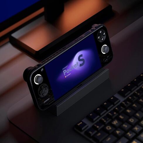 AYANEO Pocket S-6 Inches 1080P Handheld Android Video Game Console 1920x1080 Tablet PC Video Game Console Snapdragon G3x Gen 2 CPU (Black, 16GB+512GB) in Saudi Arabia