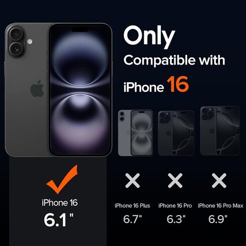 حافظة مغناطيسية ivoler لهاتف iPhone 16 Pro Max مقاس 6.9 بوصة [متوافقة مع Magsafe] [حماية من الدرجة العسكرية بطول 15 قدمًا] حافظة شاحن مغناطيسي لهاتف 16ProMax، غطاء هاتف خلفي شفاف بلوري - أسود غير لامع in Kuwait