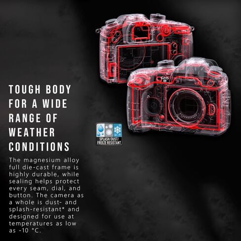 PANASONIC LUMIX GH5s Body C4K Mirrorless Camera, High Sensitivity MOS Multi-Aspect 10.2 Megapixels Sensor, C4K / 4K UHD 422 10-bit, DC-GH5S (Certified Refurbished) in Saudi Arabia