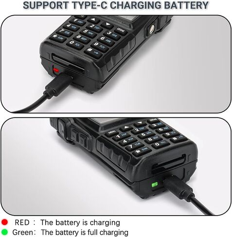 بطارية BAOFENG UV-82 مطورة BL-8 2800 مللي أمبير في الساعة بطارية ليثيوم أيون مع كابل شاحن من النوع C لراديو UV-82HP UV-82C MIRKIT UV-82 MK3/5 وما إلى ذلك راديو ثنائي الاتجاه in Saudi Arabia