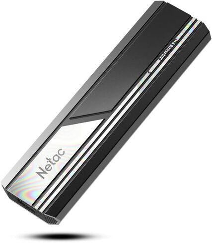 Netac 500GB Portable SSD Up to 1050MB/s Read 1000MB/s Write Speed Type-C USB 3.2 Gen 2, External Solid State Drive PCIe Gen3x4 NVMe1.3 Business Travel Essential Dust-Resistant, ZX10 in Kuwait