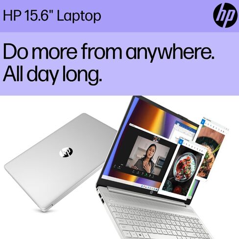 كمبيوتر محمول HP 15 (شاشة لمس عالية الدقة مقاس 15.6 بوصة، Intel Core i3-1215U (> i5-1235U)، ذاكرة وصول عشوائي سعتها 16 جيجابايت، محرك أقراص SSD سعة 512 جيجابايت) للمنزل والأعمال، عمر بطارية 11 ساعة، Numpad، كاميرا ويب، Wi-Fi، IST Hub، Win 11 وضع Home S مع in Saudi Arabia