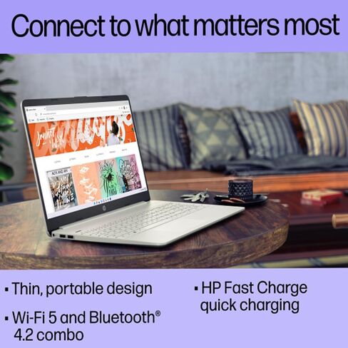 كمبيوتر محمول HP 15 (شاشة لمس عالية الدقة مقاس 15.6 بوصة، Intel Core i3-1215U (> i5-1235U)، ذاكرة وصول عشوائي سعتها 16 جيجابايت، محرك أقراص SSD سعة 512 جيجابايت) للمنزل والأعمال، عمر بطارية 11 ساعة، Numpad، كاميرا ويب، Wi-Fi، IST Hub، Win 11 وضع Home S مع in Saudi Arabia