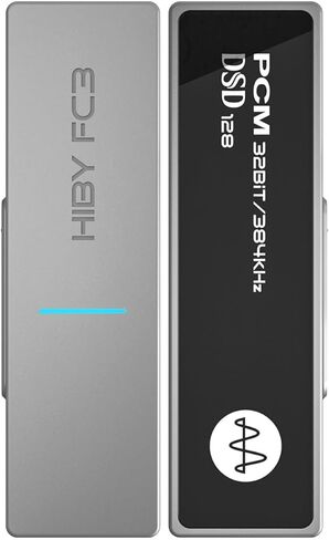 HiBy FC3 MQA دونغل USB DAC زر حجم كابل قابل للاستبدال يدعم DSD PCM التوصيل والتشغيل لأجهزة iPhone/MAC/Android/Windows in Kuwait