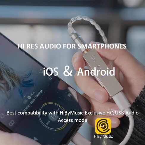 HiBy FC3 MQA دونغل USB DAC زر حجم كابل قابل للاستبدال يدعم DSD PCM التوصيل والتشغيل لأجهزة iPhone/MAC/Android/Windows in Kuwait