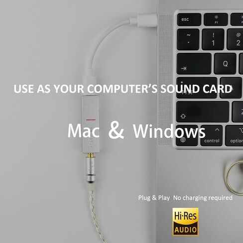 HiBy FC3 MQA دونغل USB DAC زر حجم كابل قابل للاستبدال يدعم DSD PCM التوصيل والتشغيل لأجهزة iPhone/MAC/Android/Windows in Kuwait