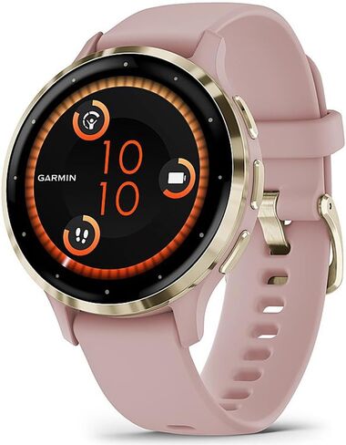 Garmin 010-02785-01 Venu 3S Health Fitness GPS Smartwatch Steel Bezel with Sage Gray Case 41mm | Official USA Partner Model | Bundle with Deco Screen Protector, Fitness & Wellness Suite in Saudi Arabia