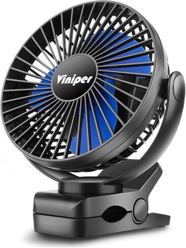 مروحة Viniper بمشبك USB مقاس 6 بوصات، مروحة مكتب صغيرة محمولة: دوران 360 درجة، مروحة طاولة الرياح 3 سرعات، هادئة قوية للمنزل والمكتب (مروحة تعمل بالطاقة USB غير قابلة لإعادة الشحن) - وردي in Kuwait