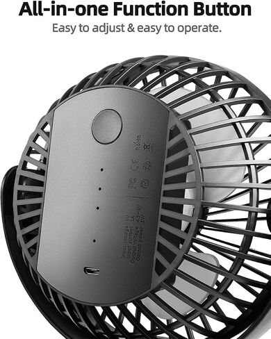 مروحة Viniper بمشبك USB مقاس 6 بوصات، مروحة مكتب صغيرة محمولة: دوران 360 درجة، مروحة طاولة الرياح 3 سرعات، هادئة قوية للمنزل والمكتب (مروحة تعمل بالطاقة USB غير قابلة لإعادة الشحن) - وردي in Kuwait