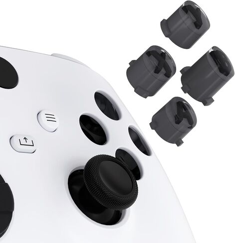 eXtremeRate ABXY Buttons for Xbox Core Wireless Controller, Two-Tone Carmine Pale Red & Clear Classic Symbols Action Buttons Replacement Prats for Xbox One S/X, Elite Series 2 Core & 1 Controller in Saudi Arabia