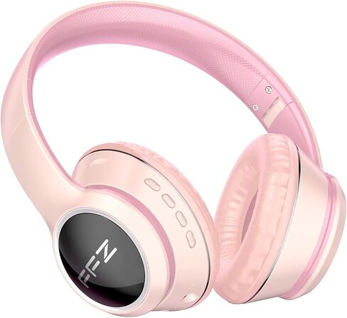 FFZ Kids Headphones Wireless, K21 Colorful LED Lights Kids Bluetooth Headphones-V5.0, with Built-in Microphone, Foldable Headset & Soft Earpads for School Car Airplane Ipad (Blue) in Saudi Arabia
