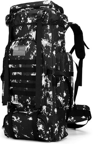 King'sGuard 70L Camping Hiking Backpack Tactical Backpack Military Molle Rucksack Backpack for Outdoor in Kuwait
