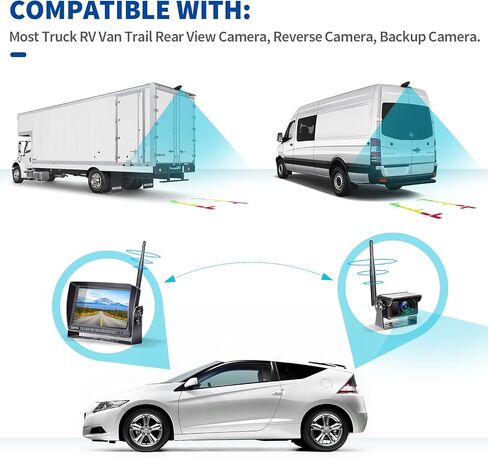 Bingfu Dual Band WiFi 2.4GHz 5GHz 5.8GHz Replacement Antenna for Furrion Back Up RV Rear View Backup Camera Truck Tractor Trailer Pickup SUV Vehicle Trail Reverse Monitor Camera Mimo Antennas (2 Pack) in Saudi Arabia
