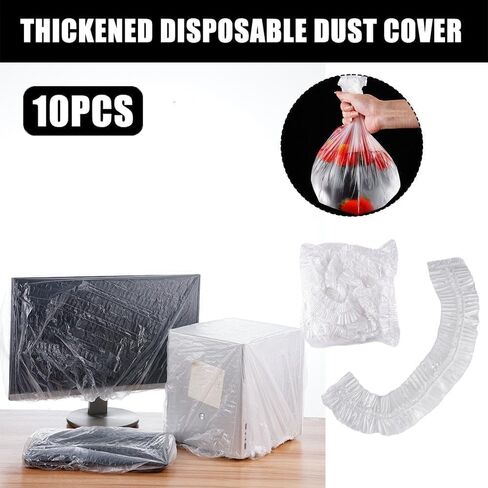 10Pcs White Thickened Disposable Dust Cover,Kitchen Appliance Covers,Elastic Household Kitchen Appliance Universal Dustproof Protective Cover,for Toaster Oven Blender Pressure Cooker Accessories in Saudi Arabia